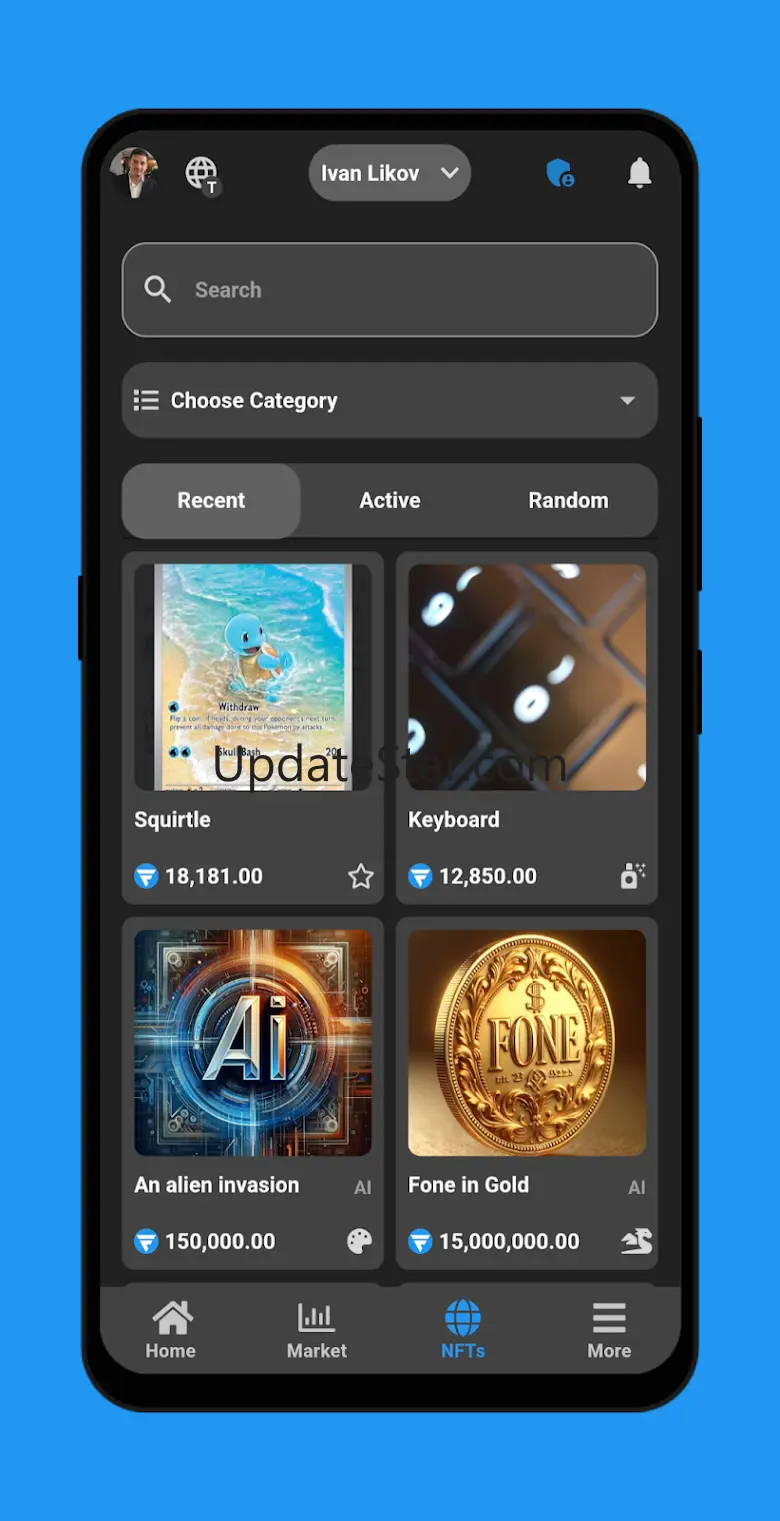 Fone Network AI, Earning, NFTs 6.1.2