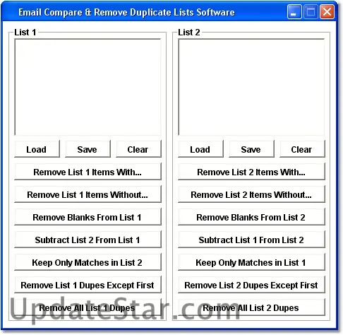 Email Compare & Remove Duplicate Lists Software