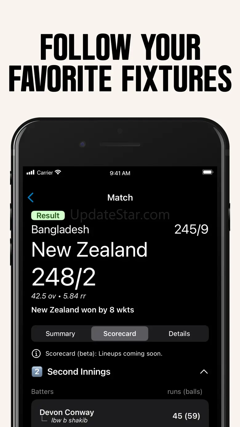 LBW Live Scores 1.0.2