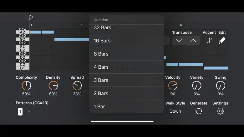 Auto Bass AUv3 MIDI Generator 1.5