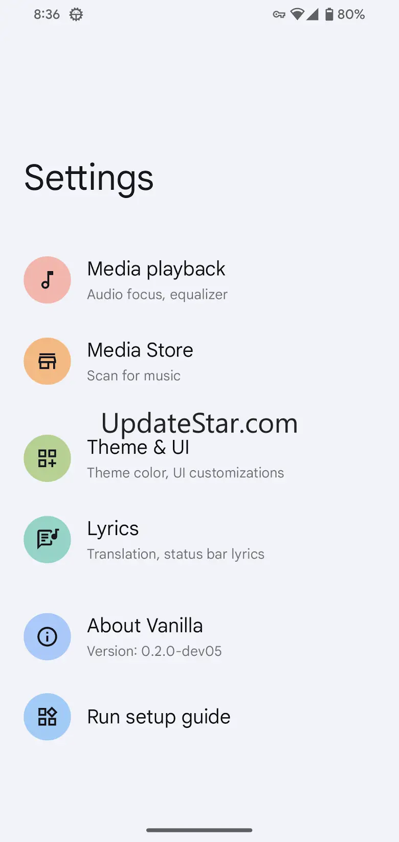 Vanilla Music Player