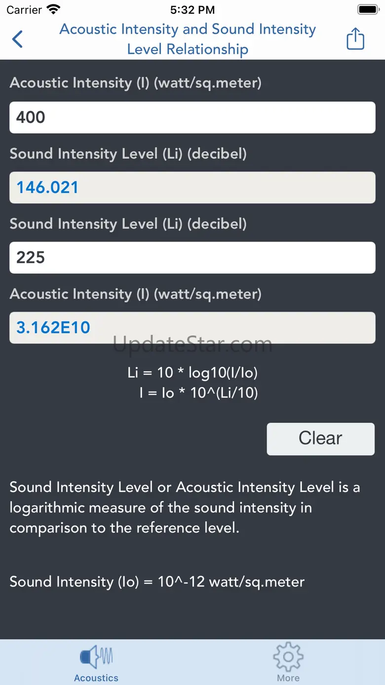 Acoustics Engineering Calc. 5.0