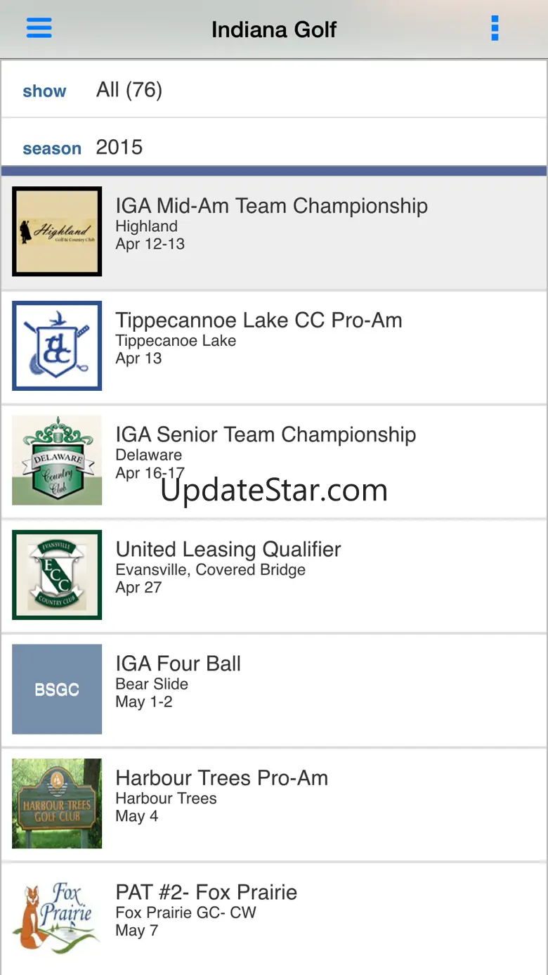 Indiana Golf Association 6.9.3