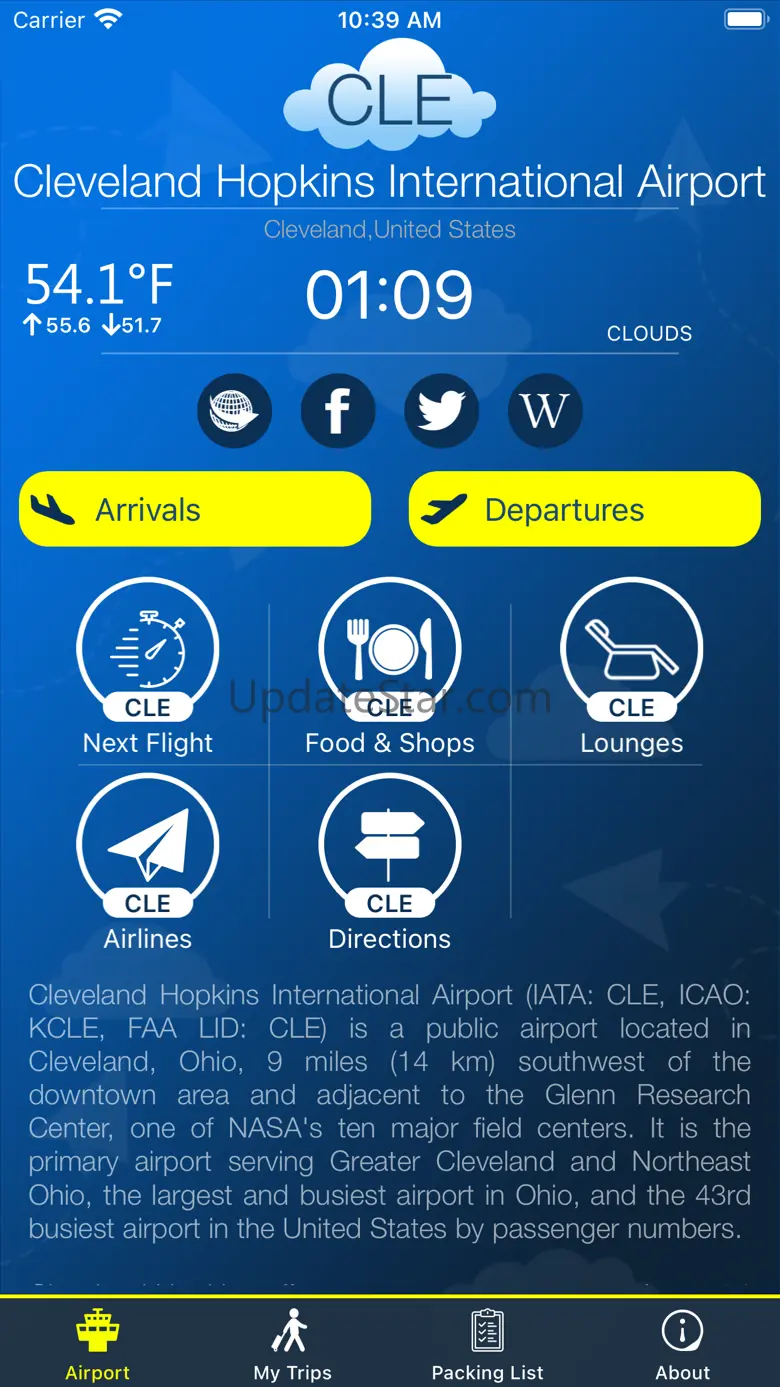 Cleveland Airport(CLE) + Radar 11.0