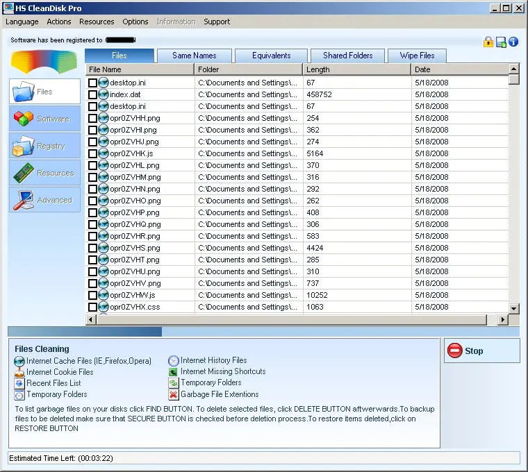 HS CleanDisk Pro 6.22