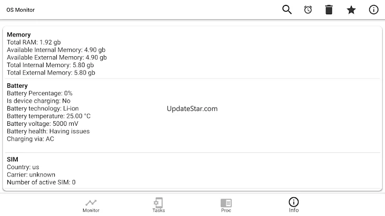 OS Monitor: system manager 1.74