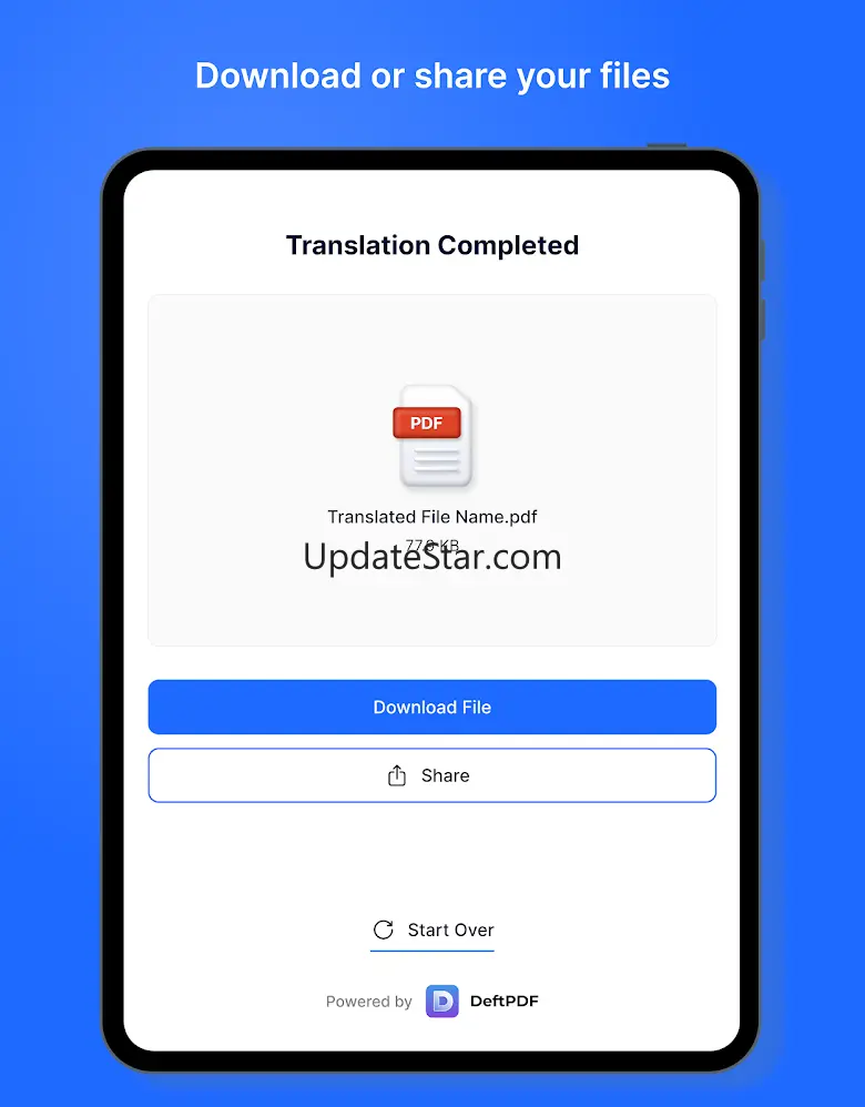 DeftPDF Document Translator 49.0