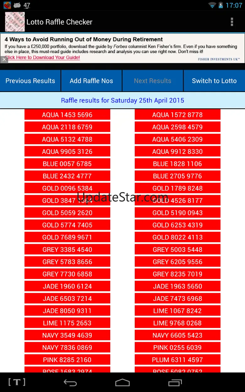 UK Lotto Checker 42