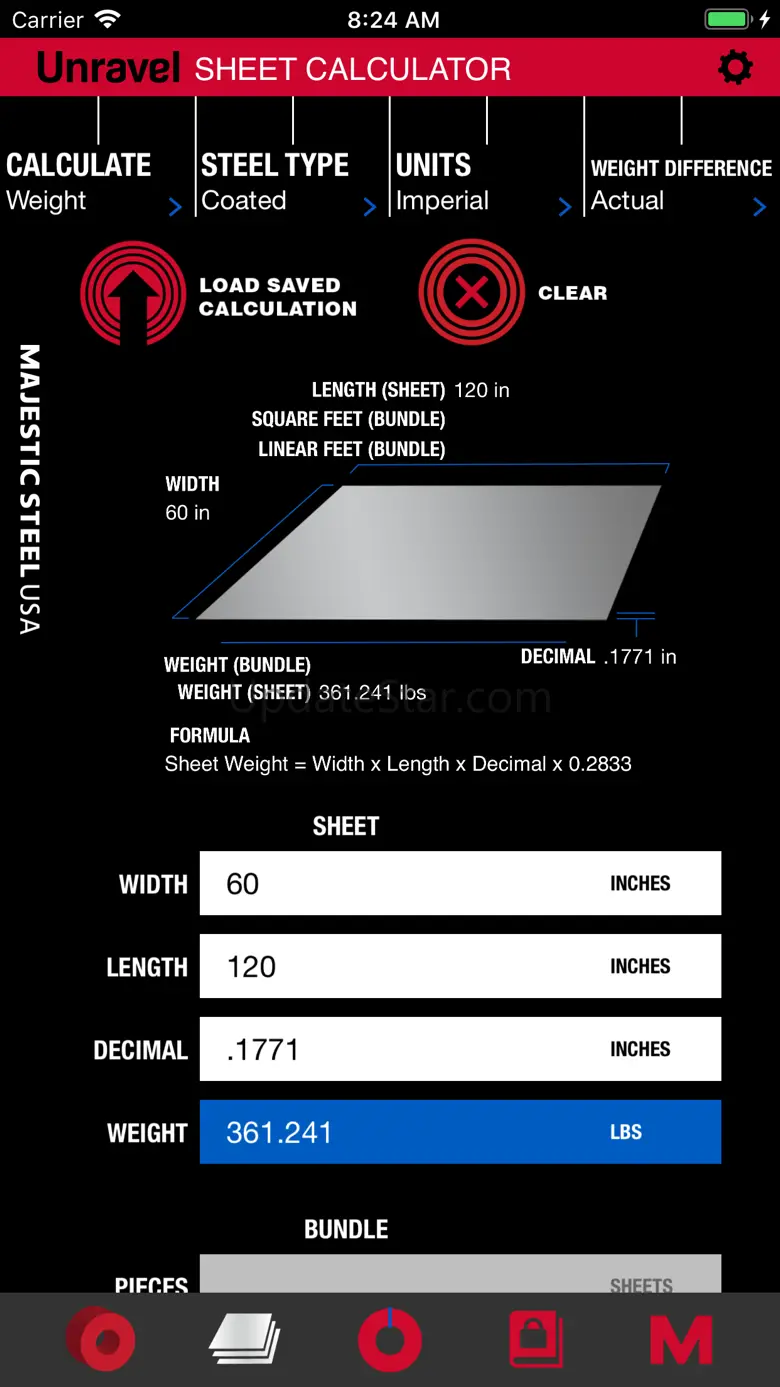 Unravel: Steel Calculator 5.3.2