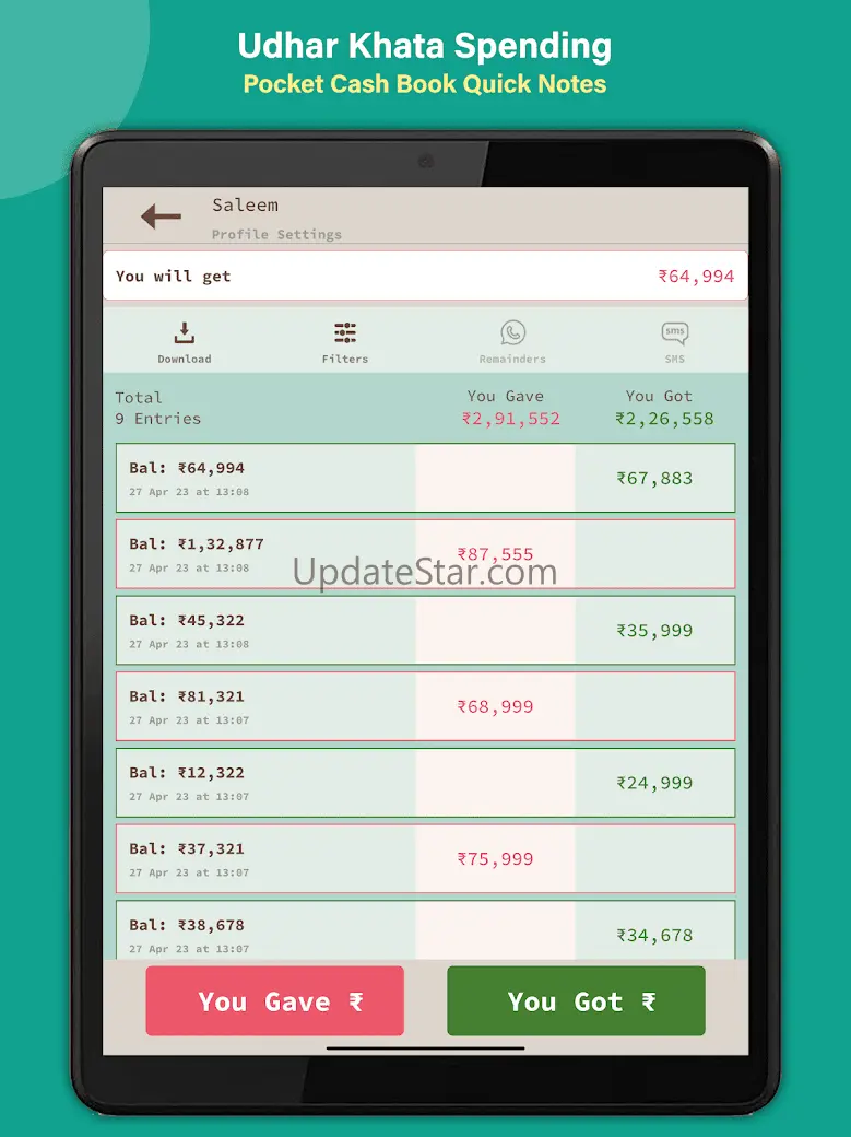 Khata Book Spending Tracker 2.1.2