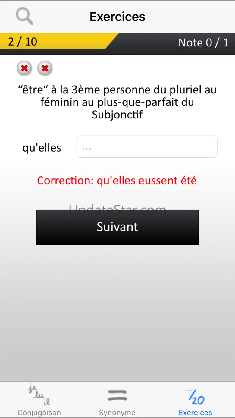 French verbs conjugation 1.9