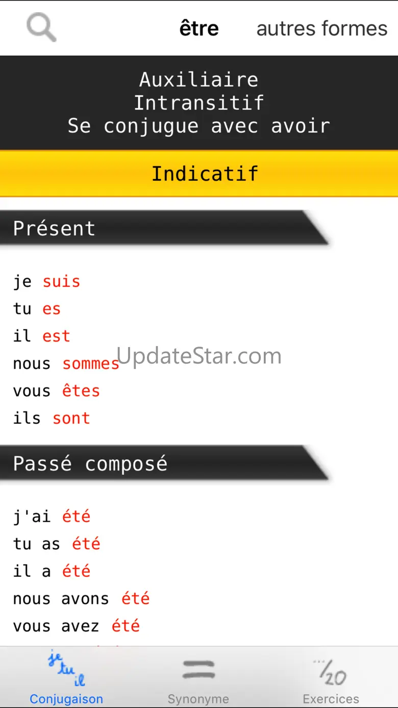 French verbs conjugation 1.9