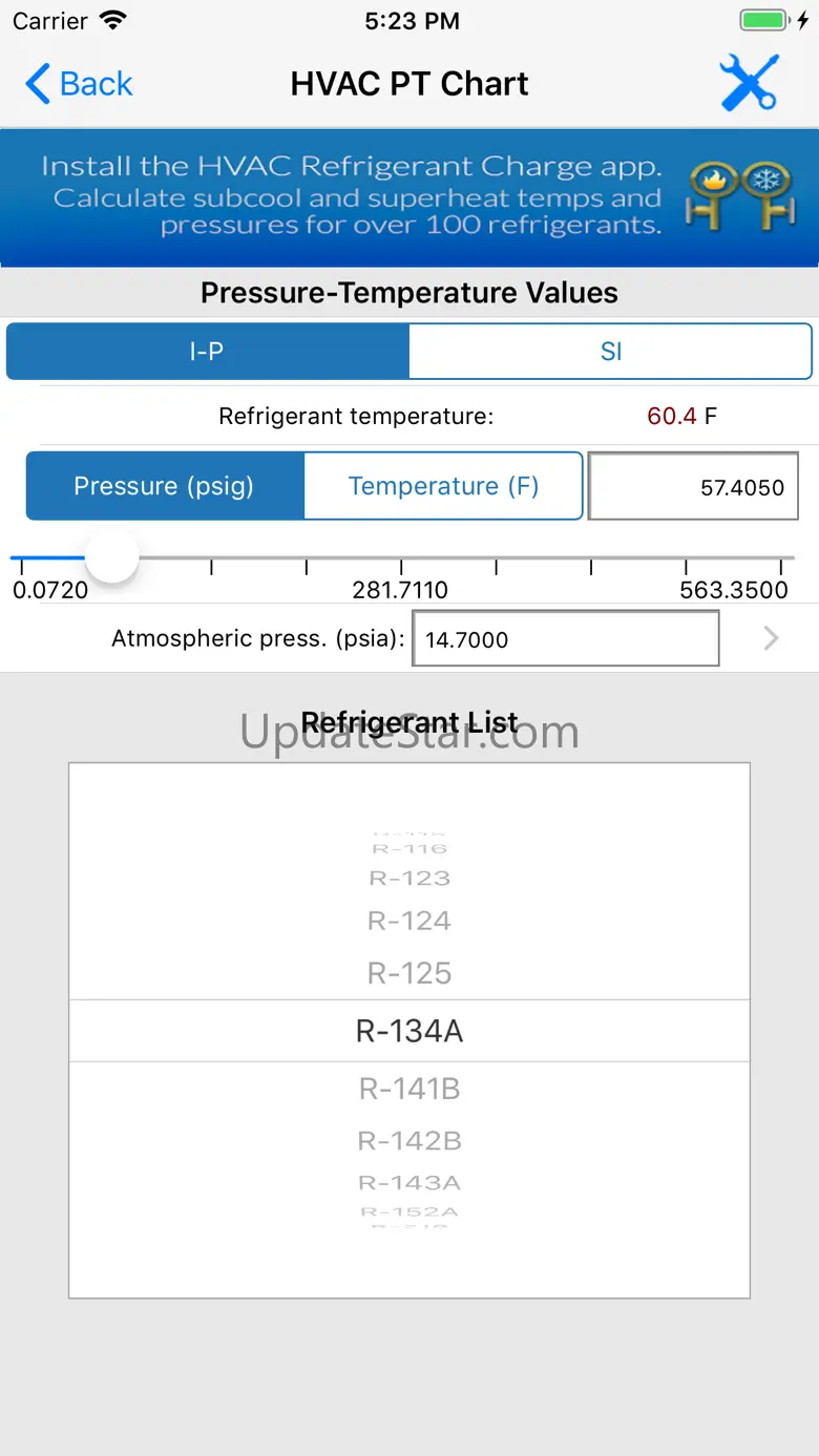 HVAC PT Chart 5.4