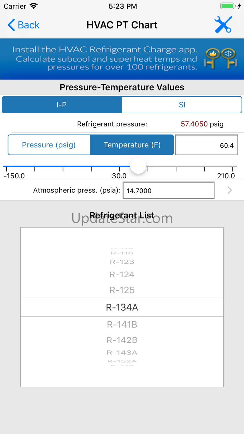 HVAC PT Chart 5.4