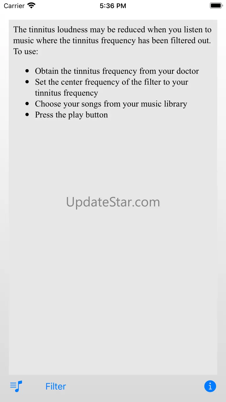 Tinnitus Music Player 3.1