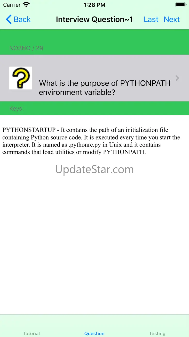 Tutorial for Python 16.2