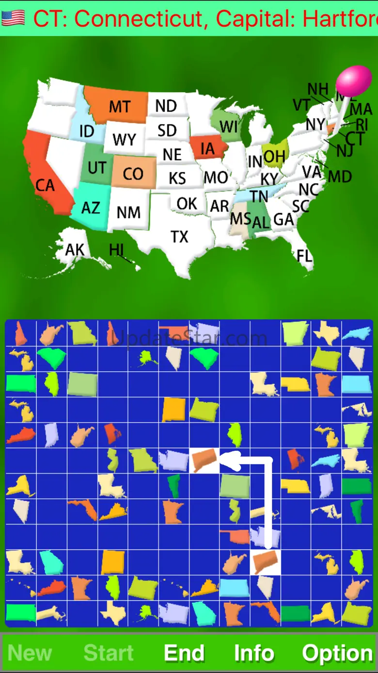 Map Solitaire USA by SZY 13.3