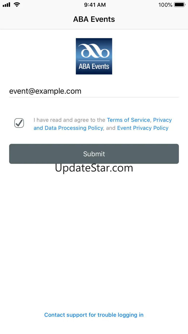 ABA Events App 3.6