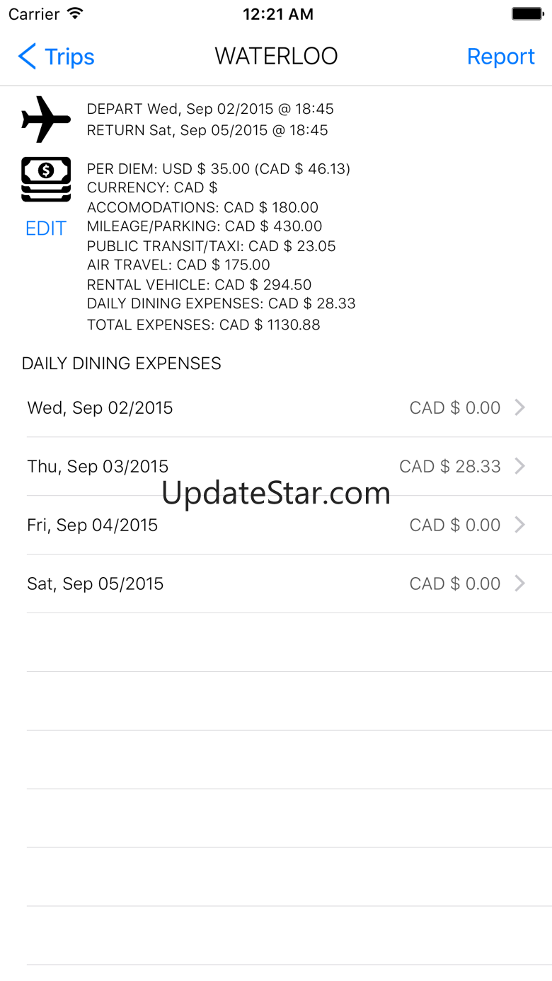 My Travel Expenses 1.3