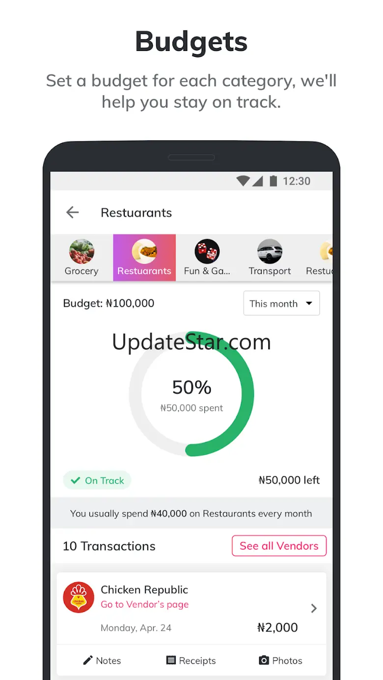 REACH -Track Personal Finances 5.2.2