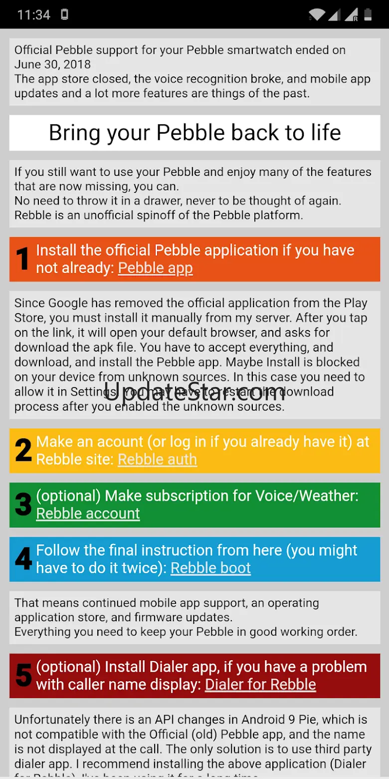 Pebble alternate App Store hel 1.0