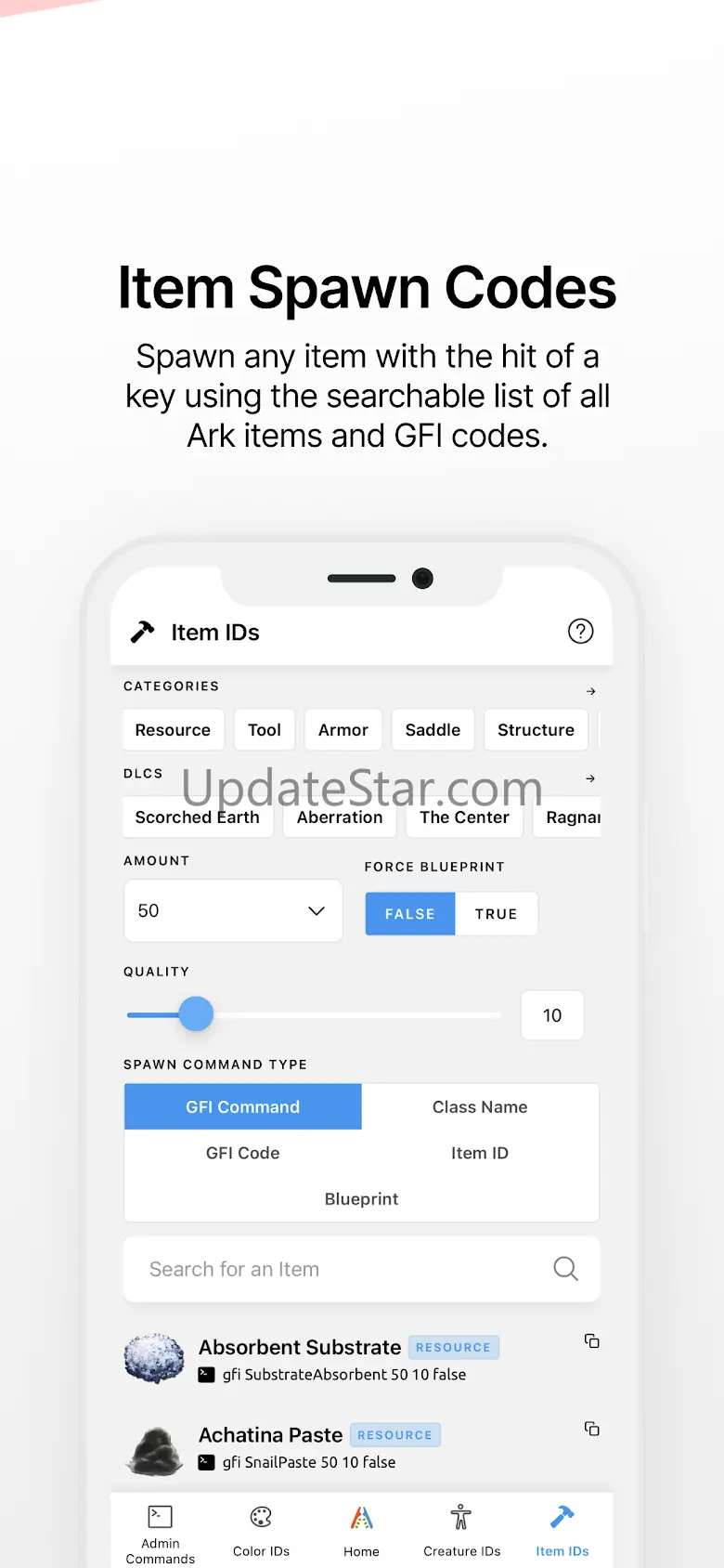 Ark IDs - Commands & Codes 1.1.5