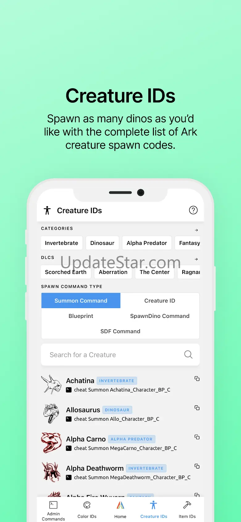 Ark IDs - Commands & Codes 1.1.5