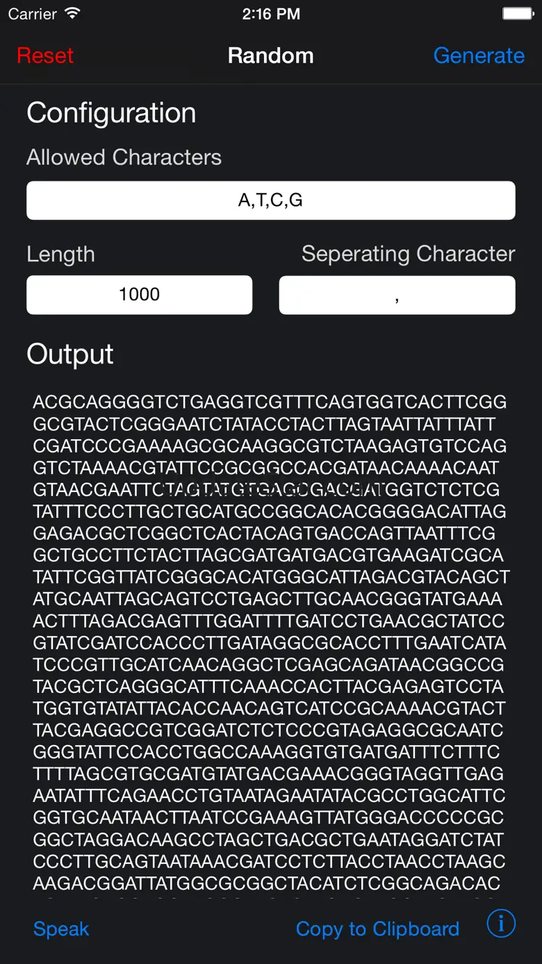 Random Number & Text Generator 2.1