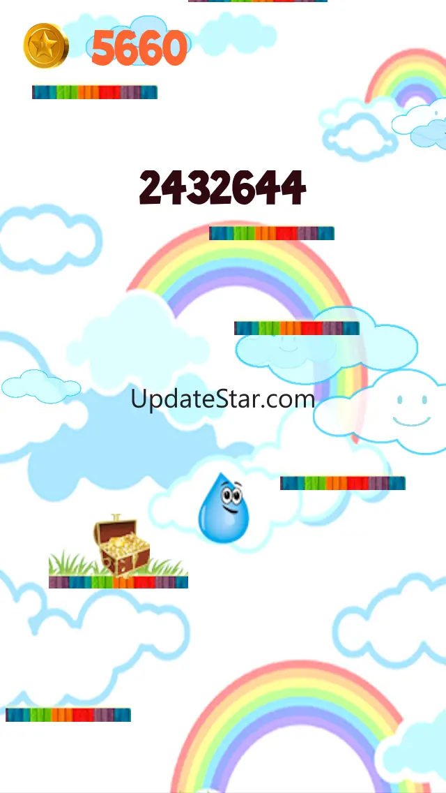 AAA Awesome Rainbow Jumper - Rain Water Drop Jumping Game Free 1.0
