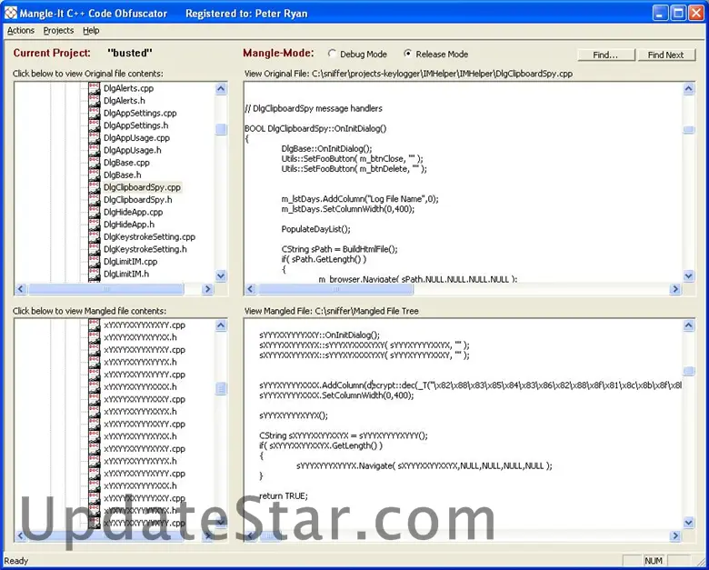 Mangle-It C++ Source Code Obfuscator