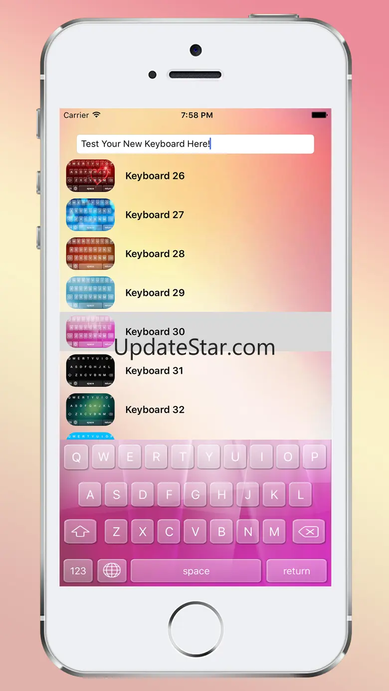 Keyboard Themes Plus - Stylish Keypad Skin with Colorful Background Design 1.1