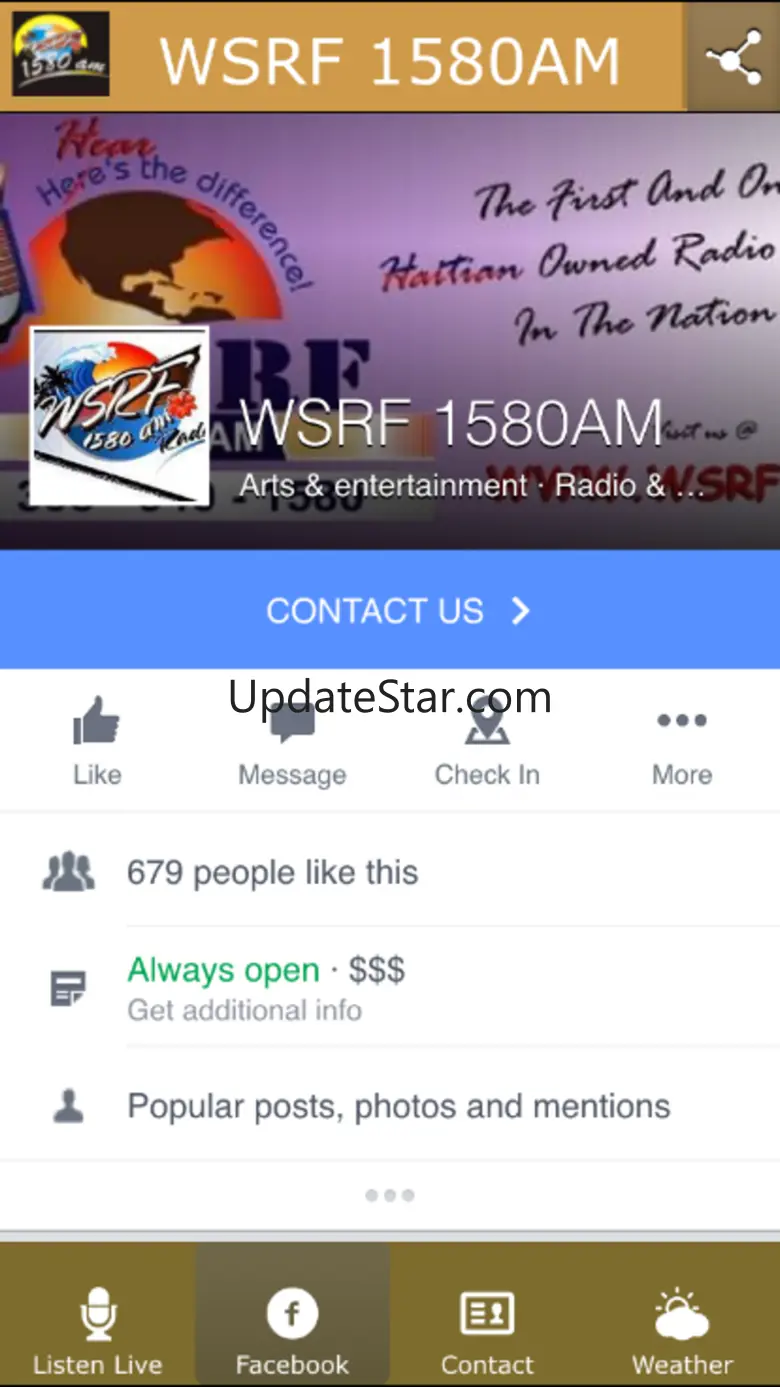 WSRF 1580 AM 1.1.0