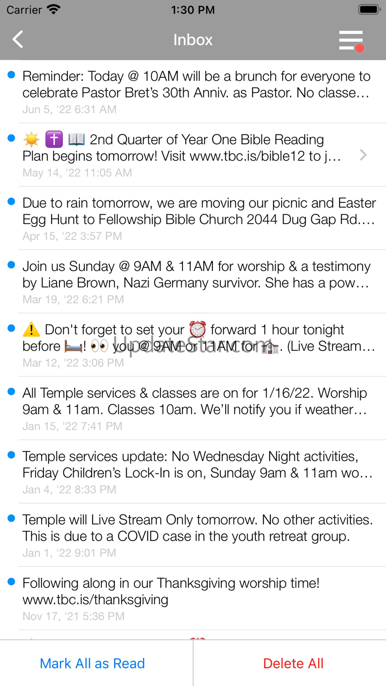 Temple Baptist Church - Dalton 49.8.0