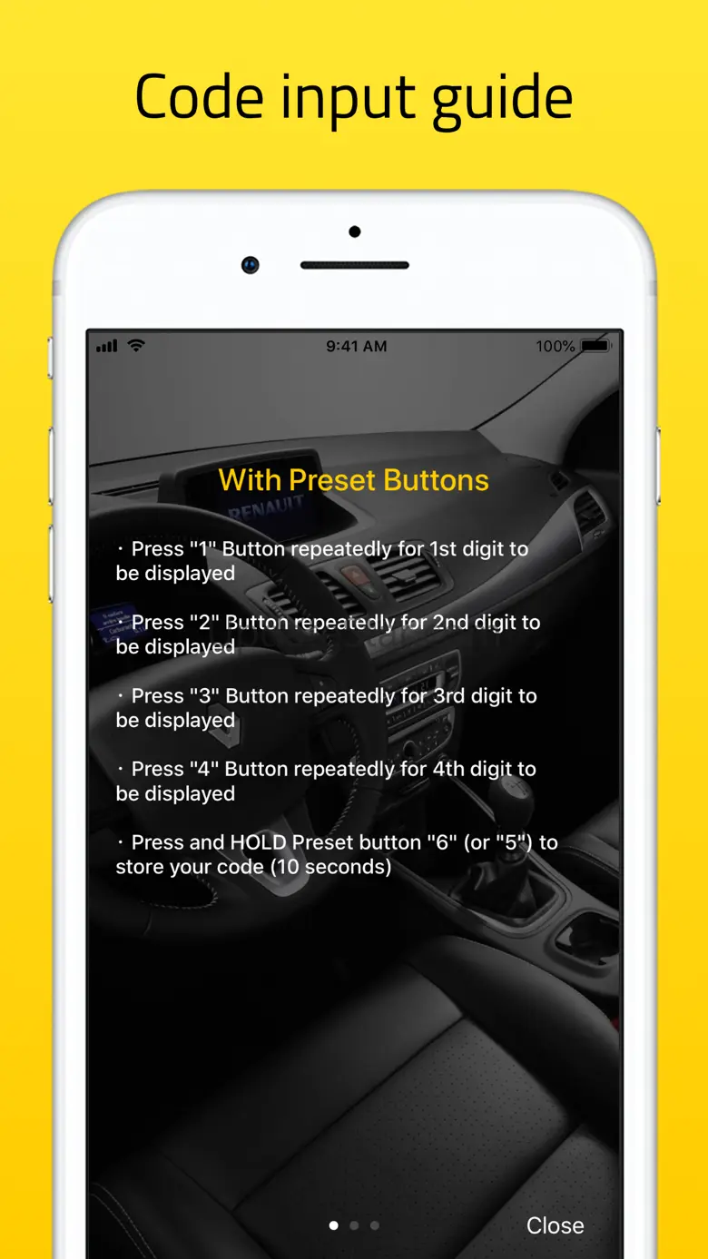 Radio Code for Renault Stereo 2.0