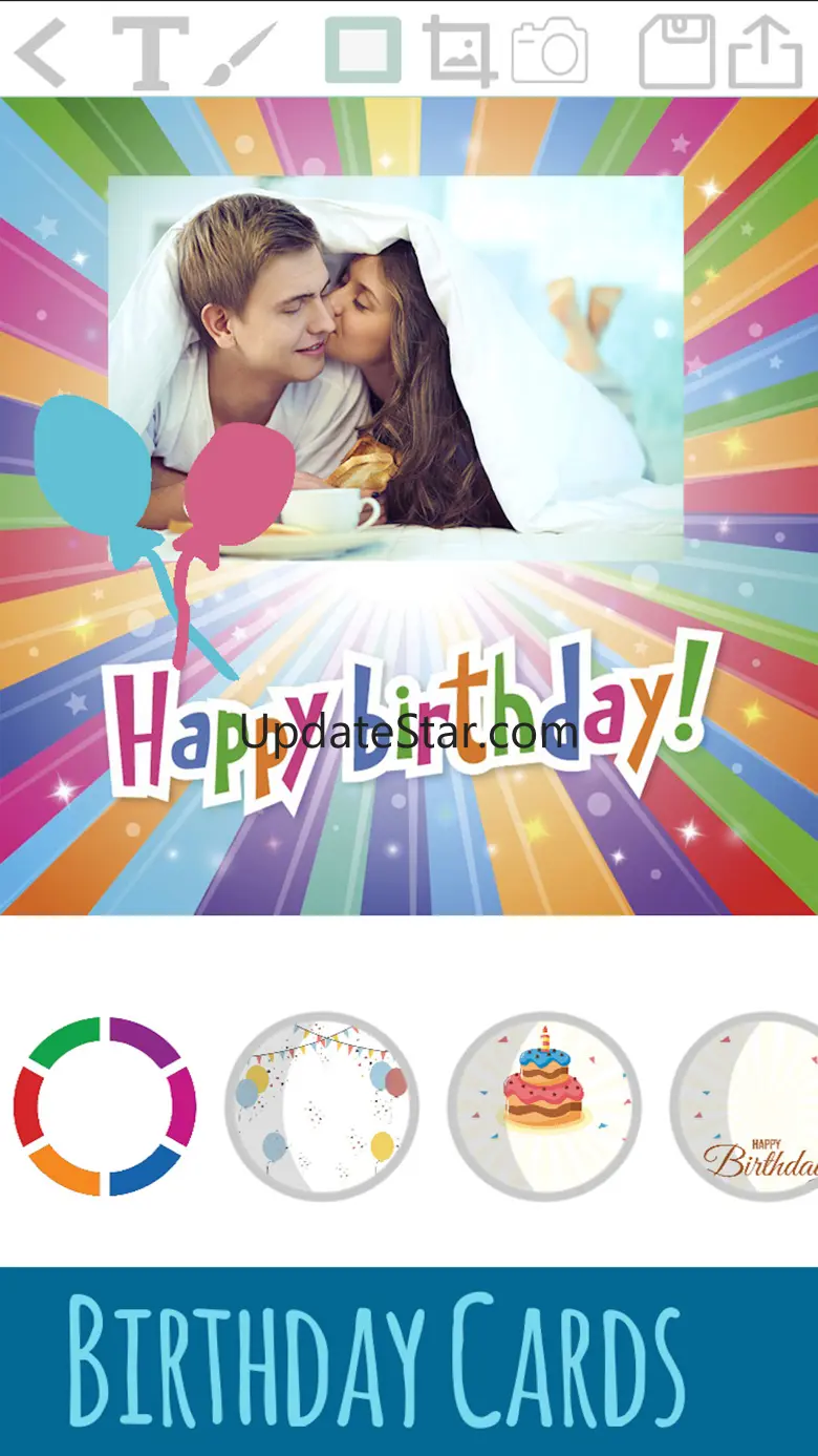 Create birthday cards photos 1.2