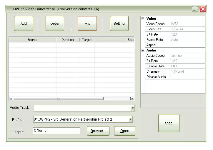 DVD to PSP converter 4.9.2.1