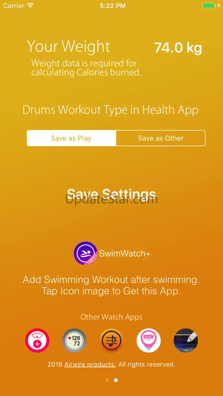 DrumsWatch - Save Drums Workout for Apple Watch 1.0.2