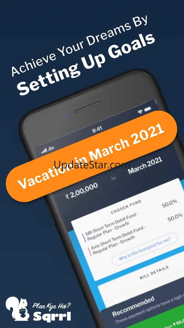 SIP, Mutual Funds App - Sqrrl 4.5