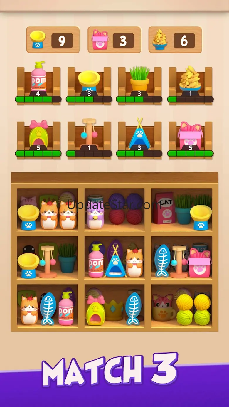 Triple Cat Sort - Goods Sort 2.100
