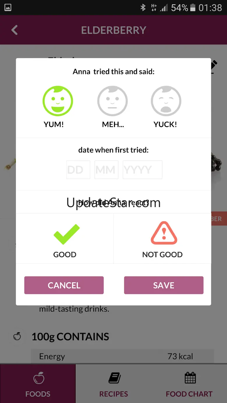 Baby Food Chart 1.5.6