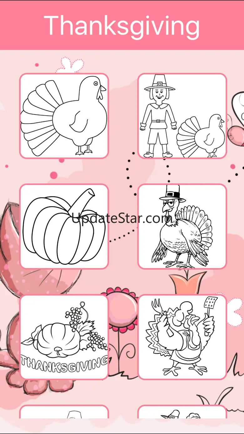Thanksgiving Coloring Book: Learn to color & draw 1.0