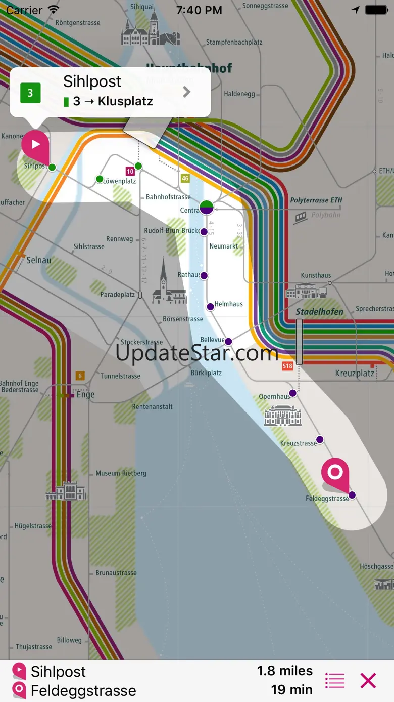 Zurich Rail Map Lite 5.5