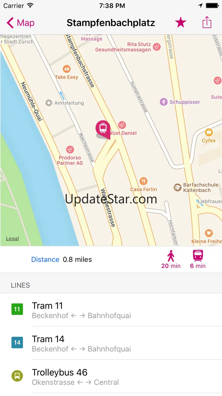Zurich Rail Map Lite 5.5