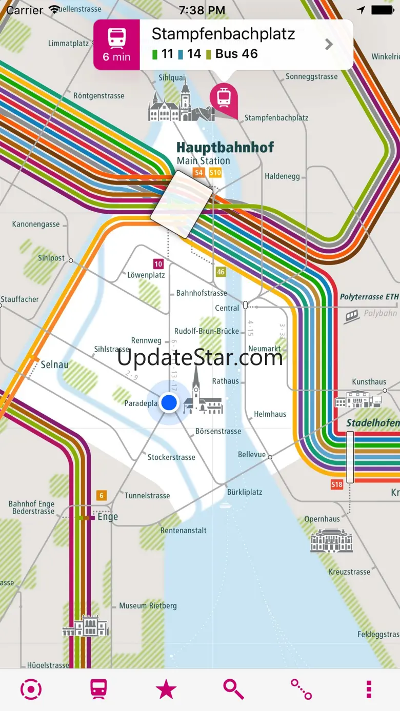 Zurich Rail Map Lite 5.5