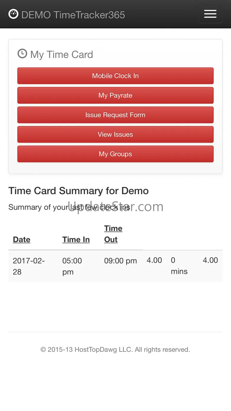 Time Tracker 365 1.0.0