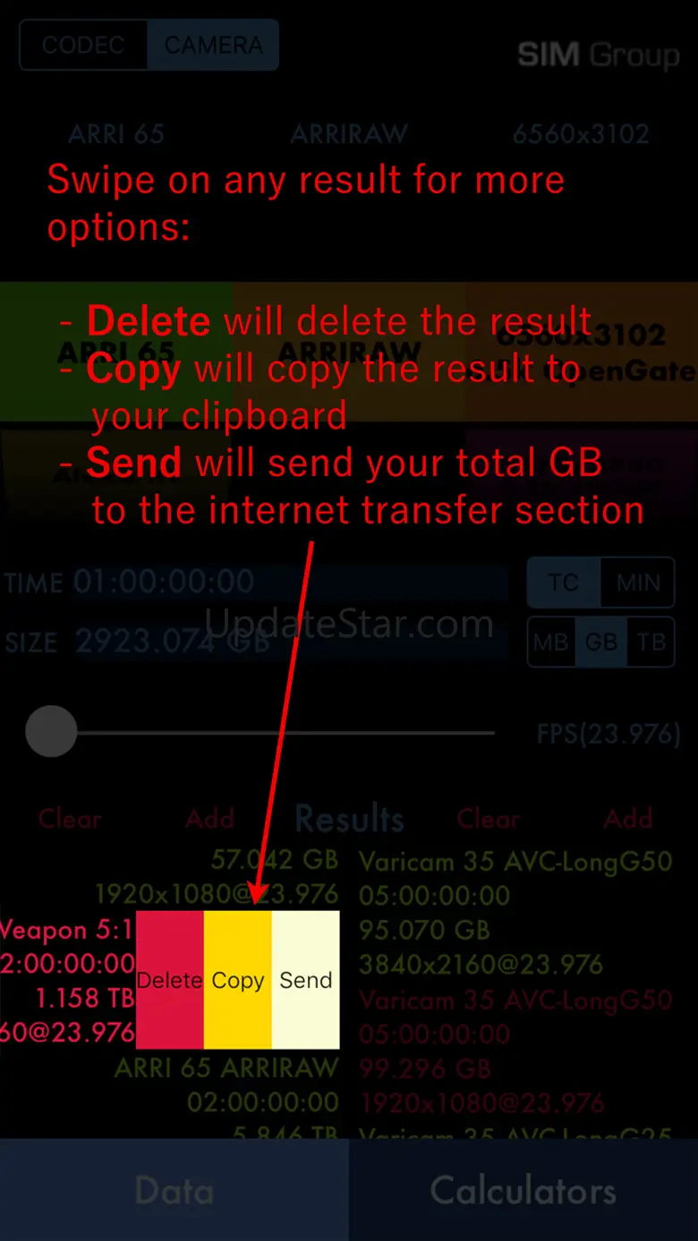 Sim DATA Calculator 2.6.0