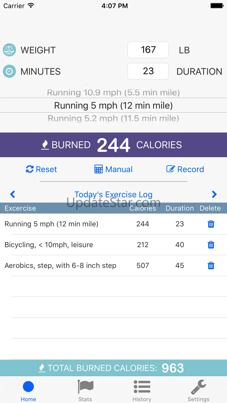 Exercise Calorie Calculator - With Tracker 1.0