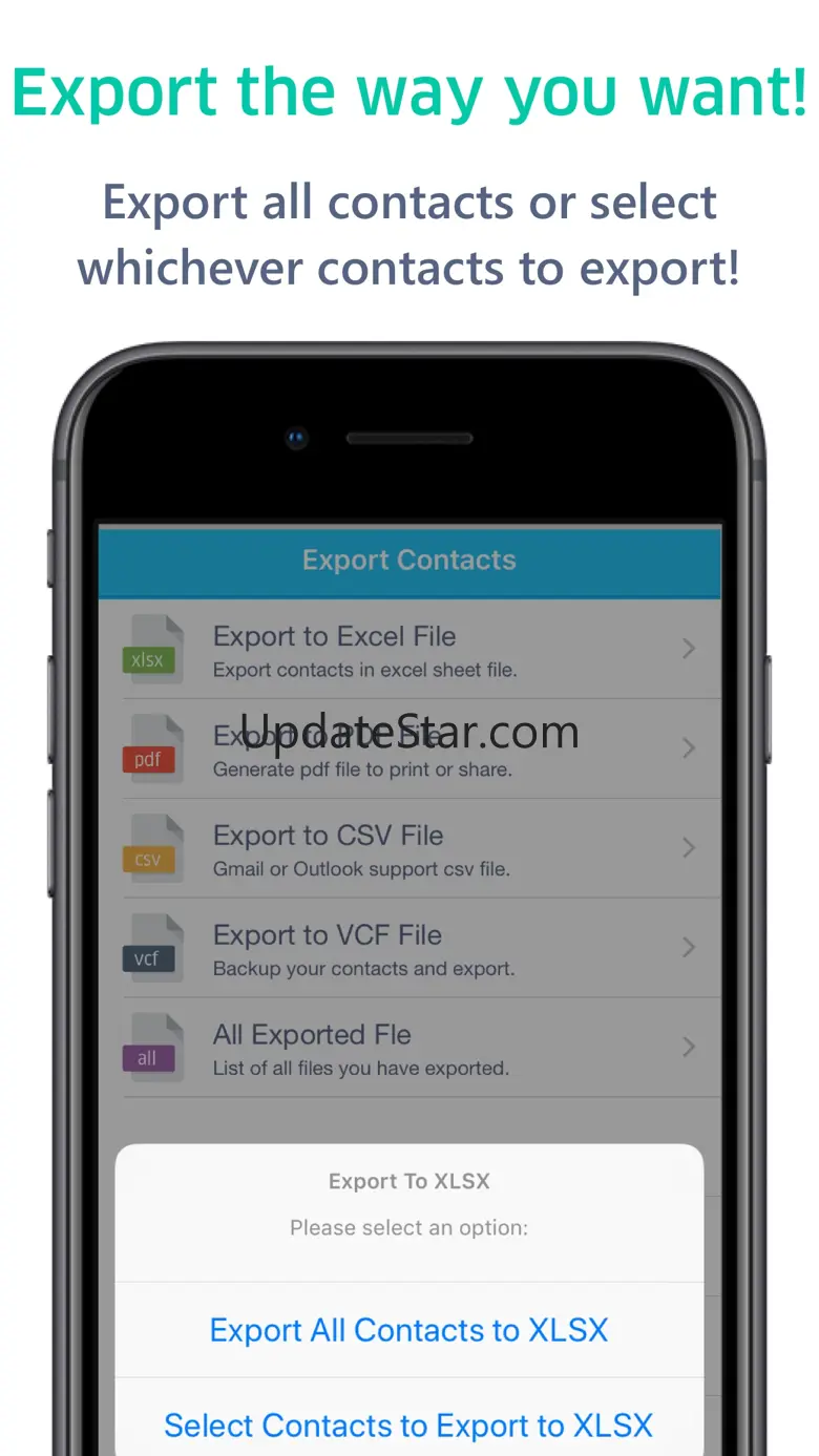 Contacts to Excel , PDF , CSV 1.1.2