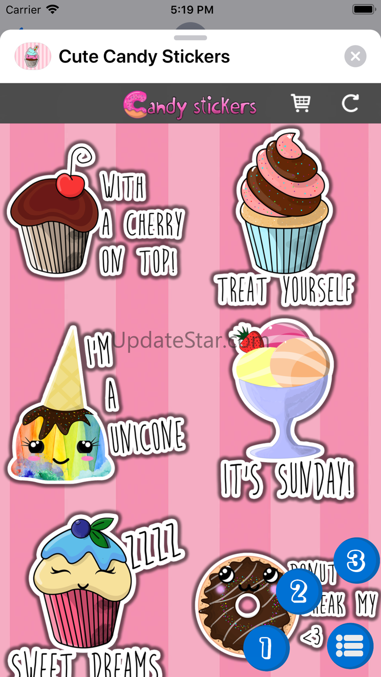 Cute Candy Stickers 2.4