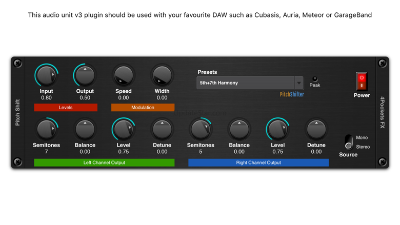 Pitch Shifter AUv3 Plugin 1.01